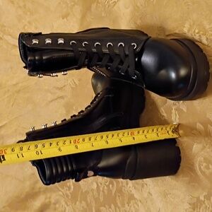 NINE WEST Black Lace-Up Ankle Boots Women's 9.0 M